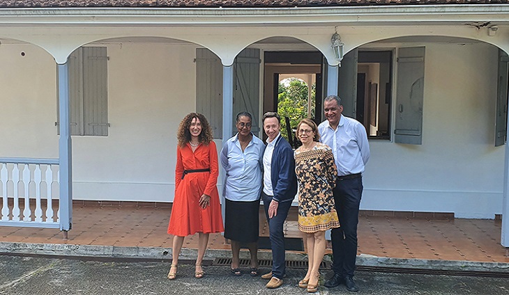 téphane Bern visite la Maison d'Aimé Césaire à Fort-de-France en Martinique - janvier 2020