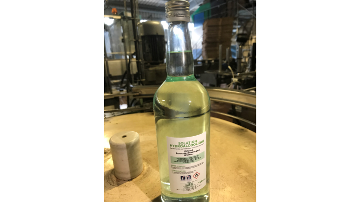 Solution hydroalcoolique de la distillerie Chatel 