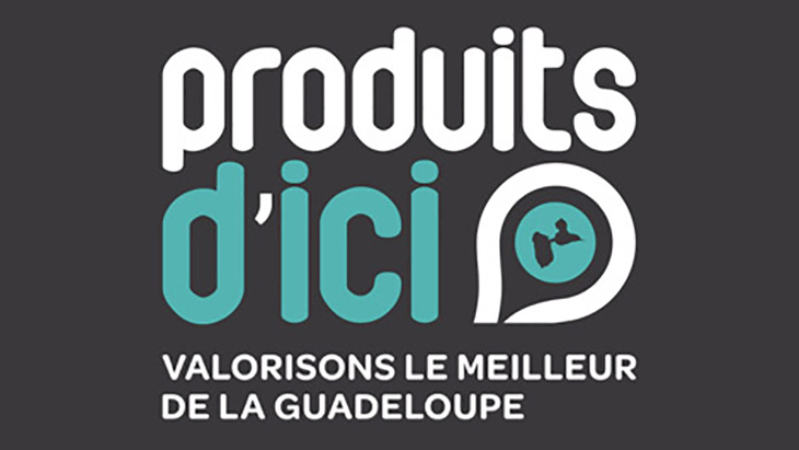 Poster for the "Produits d'Ici" campaign to promote local products from Guadeloupe