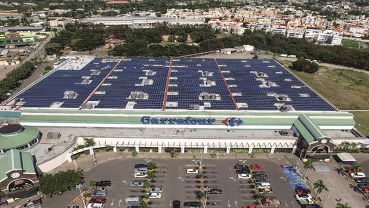 Photovoltaic panels on the roof of a GBH subsidiary 