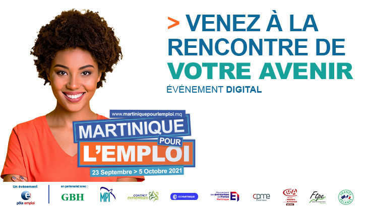 Affiche du salon de l'emploi de Martinique de GBH 