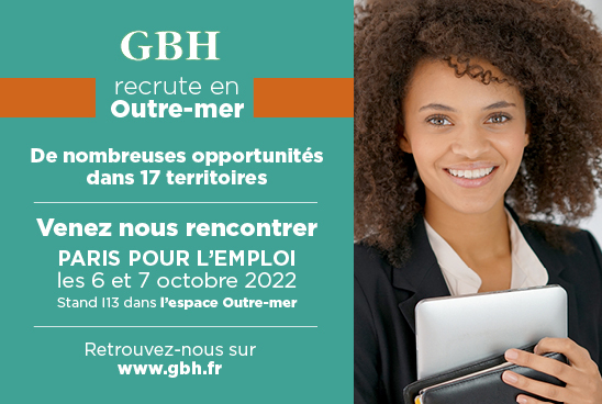 Affiche de recrutement GBH en outre-mer 