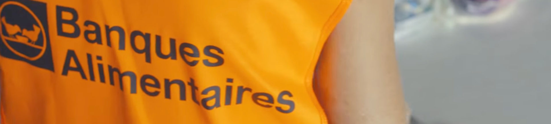 Chasuble de la banque alimentaire, partenaire de GBH